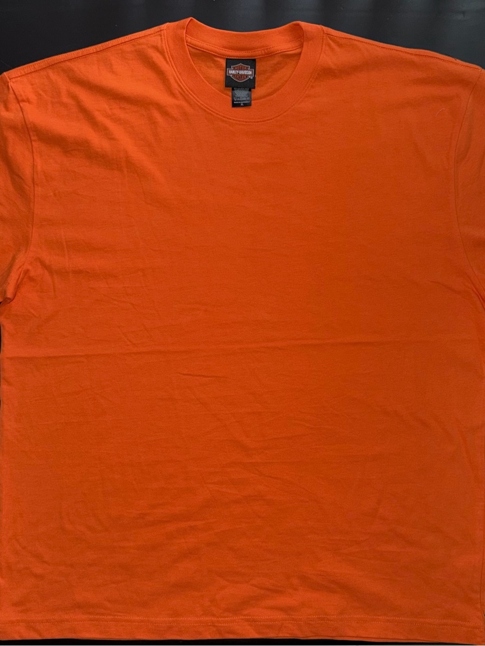 Harley-Davidson Men's Bright Orange Short Sleeve Crew Tee - XL